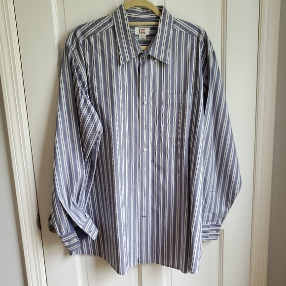 Cutter & Buck Other - Cutter & Buck Men's Striped Easy Care Button Down Shirt Size 1XB
